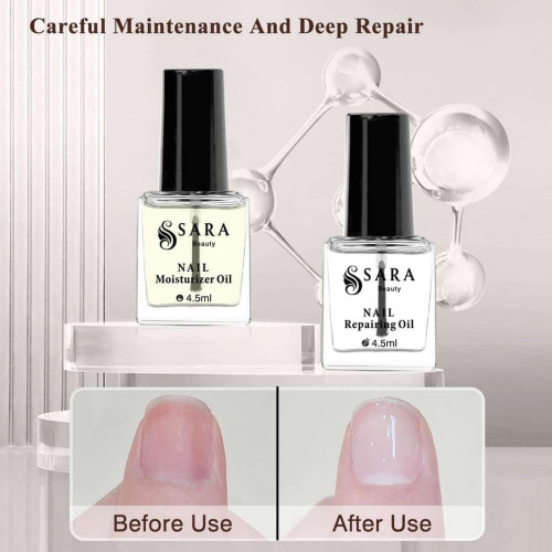 ساره بيوتي مجموعه زيت تقوية وتطويل الاظافر بالبيوتين 4.5 مل ساره بيوتي مجموعه زيت تقوية وتطويل الاظافر بالبيوتين 4.5 مل