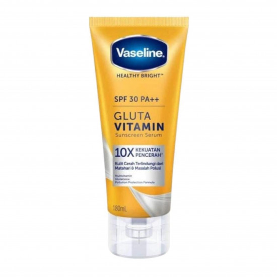 سيروم واقي من الشمس بعامل حماية من الشمس SPF30 PA+وجلوتا فيتامين من فازلين- 180مل سيروم واقي من الشمس بعامل حماية من الشمس SPF30 PA+وجلوتا فيتامين من فازلين- 180مل
