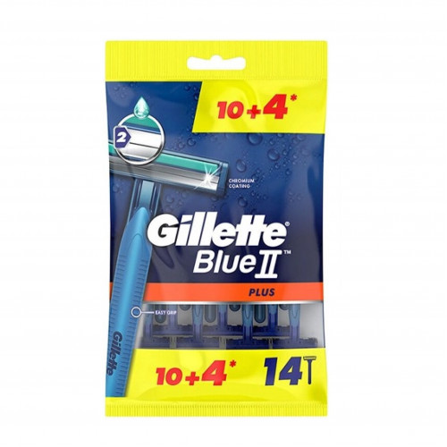 شفرات حلاقة جيليت بلو 2 بلس 10قطع + 4 مجاناً شفرات حلاقة جيليت بلو 2 بلس 10قطع + 4 مجاناً