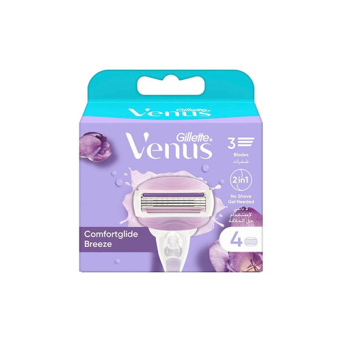 جيليت فينوس غيار شفرة حلاقة بريز للنساء 4 قطع جيليت فينوس غيار شفرة حلاقة بريز للنساء 4 قطع