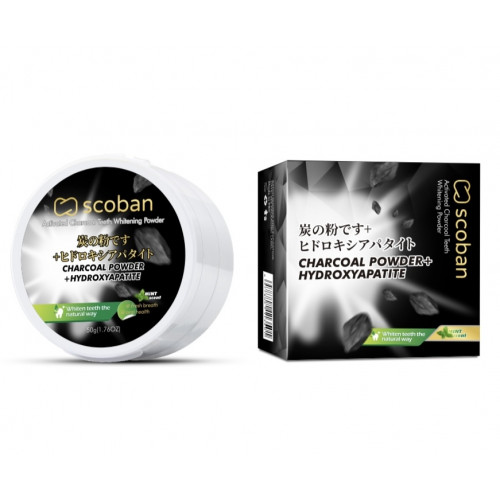  بودرة تبييض الأسنان بالفحم من سكوبان 50جم