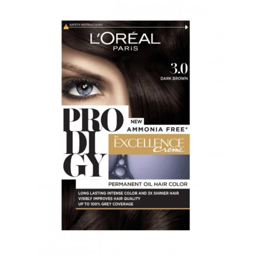 لوريال باريس صبغة بروديجي بني غامق 3.0 لوريال باريس صبغة بروديجي بني غامق 3.0