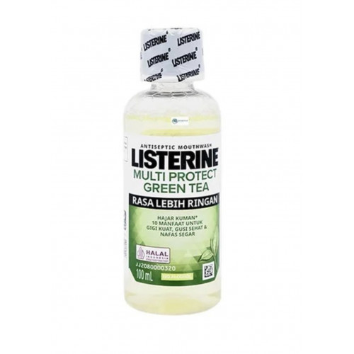 ليسترين غسول فم بالشاي الاخضر الطبيعي - 100 مل