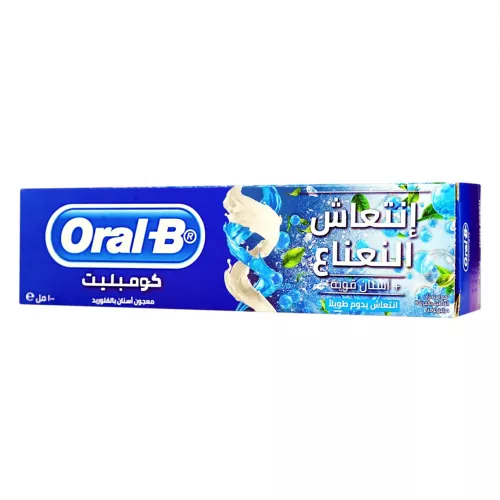 اورال بي كومبليت معجون اسنان انتعاش يدوم طويلا بالنعناع 100مل اورال بي كومبليت معجون اسنان انتعاش يدوم طويلا بالنعناع 100مل
