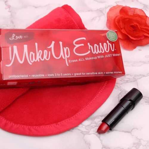 منشفة ازالة المكياج الحمراء من ميك اب اريزر - حجم كبير