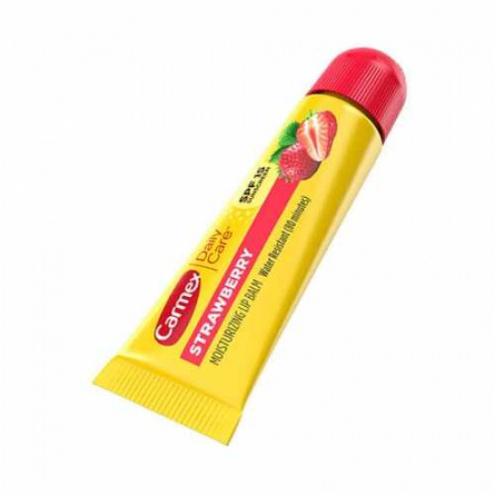 مرطب شفاه طبي بالفراولة من كارميكس - 10غ مرطب شفاه طبي بالفراولة من كارميكس - 10غ