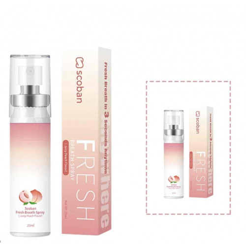 بخاخ سكوبان المنعش للنفس (بنكهة عصير الخوخ) 20 مل