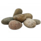 صخور ملساء بأحجام وألوان مختلفة - Smooth round boulders