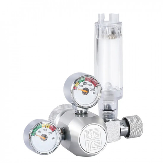 رجليتر عادي فتحة واحدة وعدادين - CO2 regulator