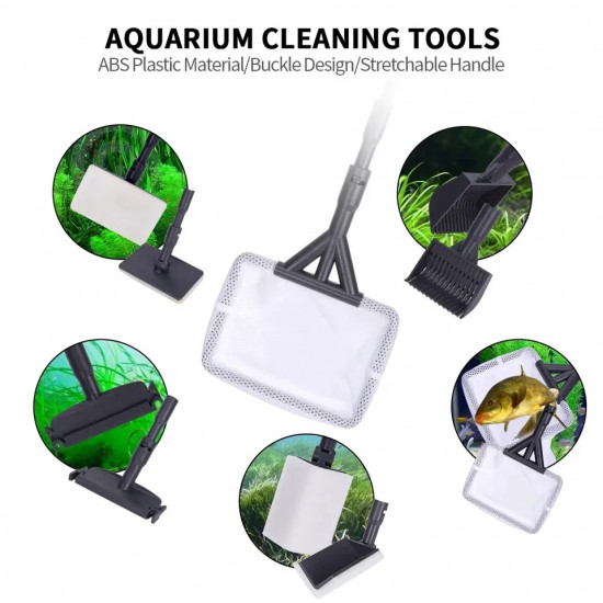 مجموعة الصيانة 6 في 1 - full aquarium cleaner
