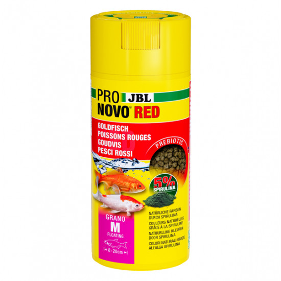 غذاء فاخر لأسماك الجولدن فيش 93 جرام -  JBL PRONOVO RED GRANO M