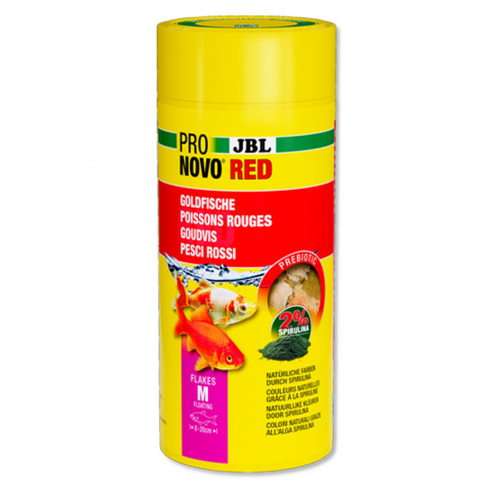 غذاء صغار أسماك الجولدن فيش - JBL NOVO RED FLAKES M غذاء صغار أسماك الجولدن فيش - JBL NOVO RED FLAKES M