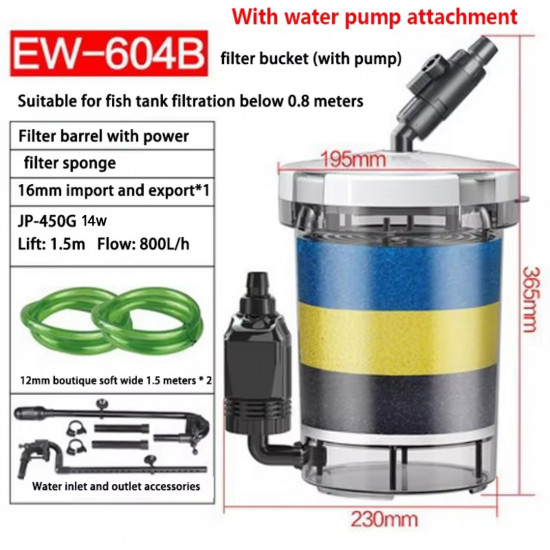 فلتر خارجي للأحواض النانو والصغيرة بثلاث أحجام مختلفة - SUNSUN Canister Filter