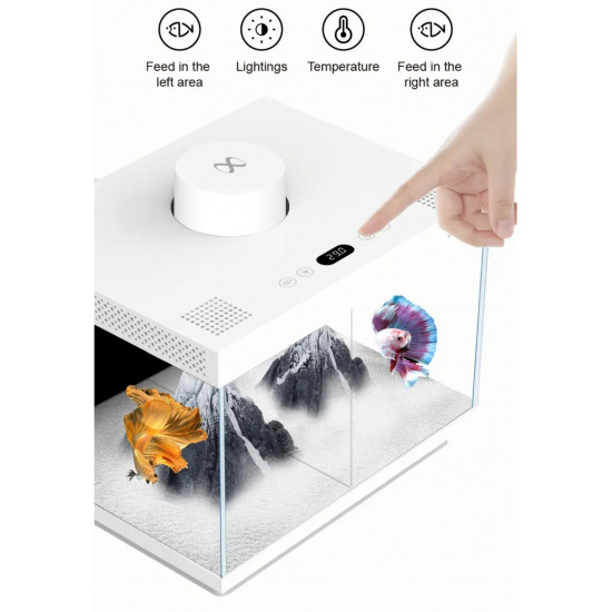 حوض صغير بتقنيات حصرية لون أبيض - Xiaomei Small smart aquarium wifi
