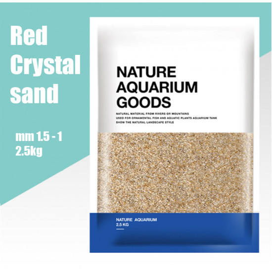 natural aquarium goods - red Crystal sand 2.5kg