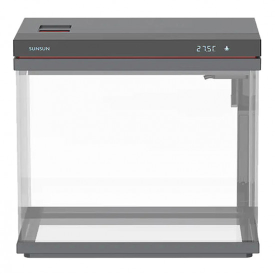 حوض الكرستال المودرن الإحترافي المميز مع فلتر وإضاءة نهرية من شركة - SUNSUN aquarium