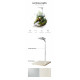 إضاءة LED WRGB مع قاعدة من الخشب - LED Light with WOOD Board