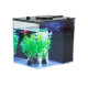 حوض إكريلك كيوت لأسماك الفايتر مع الفلتر والإضاءة أسود - MINI aquarium