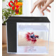حوض إكريلك كيوت لأسماك الفايتر مع الفلتر والإضاءة أسود - MINI aquarium