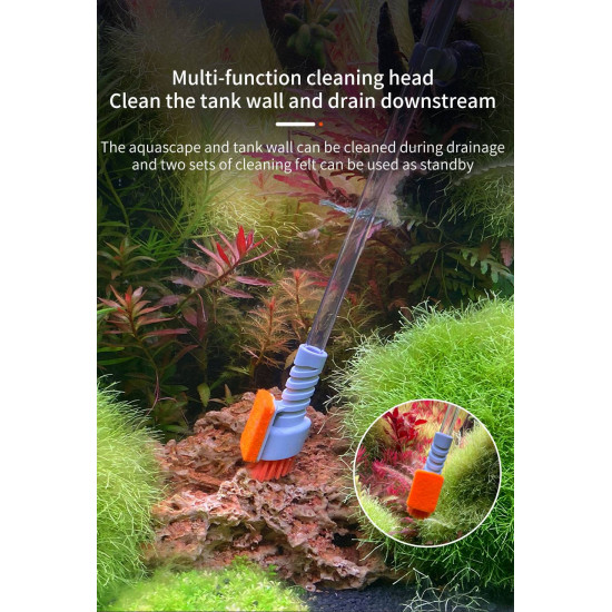 أداة تنظيف وشفط الماء للأحواض الصغيرة للمحترافين - Qanvee cleaning tank