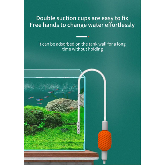 أداة تنظيف وشفط الماء للأحواض الصغيرة للمحترافين - Qanvee cleaning tank