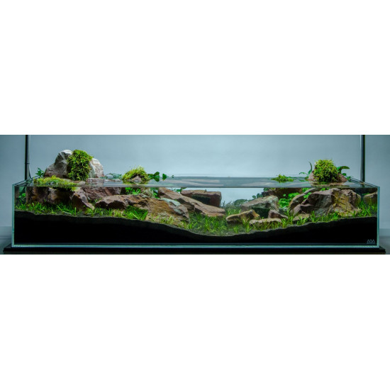 حوض زجاجي سوبر كلير حجم 120x45x20 سم - Shallow aquarium