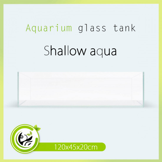 حوض زجاجي سوبر كلير حجم 120x45x20 سم - Shallow aquarium
