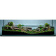 حوض زجاجي سوبر كلير حجم 90x45x20 سم - Shallow aquarium