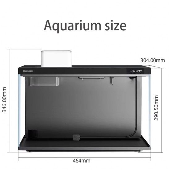 حوض حجم متوسط بتقنيات حصرية لون أسود - Xiaomei Smart aquarium wifi