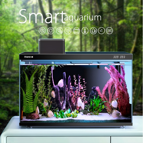 حوض حجم متوسط بتقنيات حصرية لون أسود - Xiaomei Smart aquarium wifi