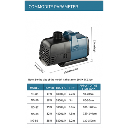 مضخة ماء لأحواض الاسماك بأحجام متعددة - jingye | Submersible Pump Water
