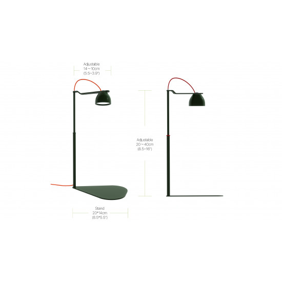 إضاءة LED RGB ذكية مع قاعدة من الألمينيوم - MicMol Drop black