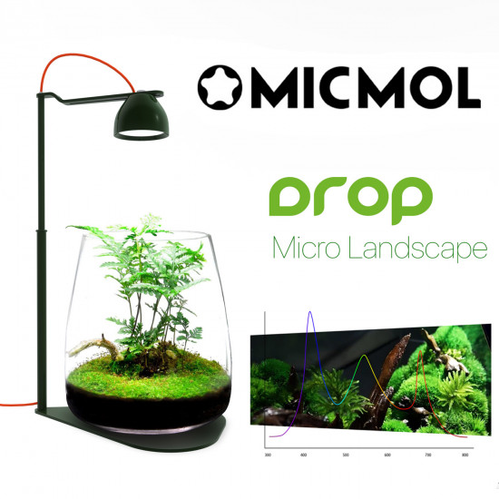 إضاءة LED RGB ذكية مع قاعدة من الألمينيوم - MicMol Drop black