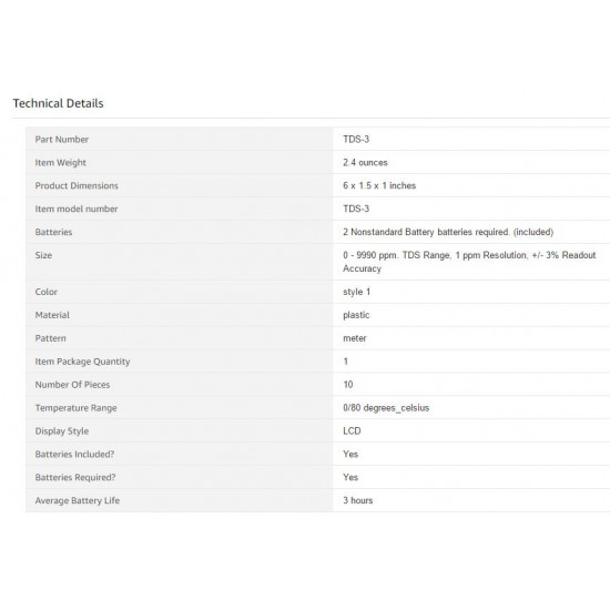 جهاز قياس معدل TDS Meter 3