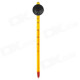مقياس درجة حرارة زجاجي لون أصفر - Glass Thermometer