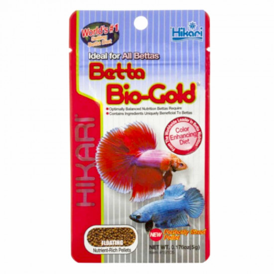 غذاء معزز لتفريخ وللون لأسماك البيتا - Hikari bio gold