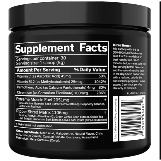 JNX Sports, The Ripper, Fat Burner, Watermelon Candy, 5.3 oz (150 g)