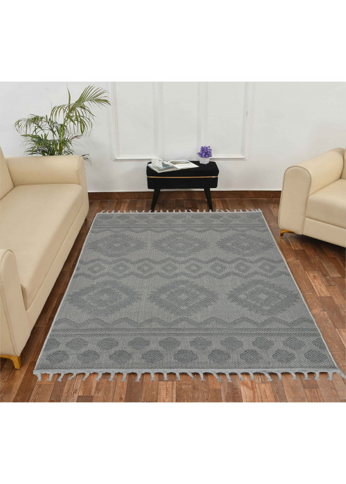 سجاد خيش تركي رصاصي غامض