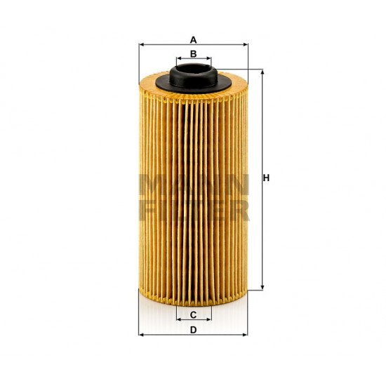 MANN OIL FILTER HU938/4x BMW Serie 5,7 X5 Landrover L3