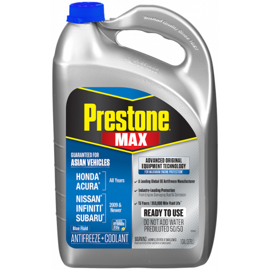 PRESTONE MAX BLUE GUARANTEED FOR ASIAN VEHICLES0 PRESTONE MAX BLUE GUARANTEED FOR ASIAN VEHICLES0