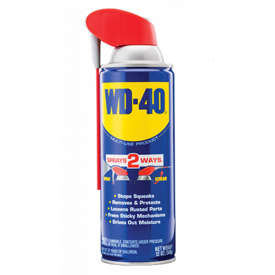 دبليو دي فورتي WD40bزيوت التشحيم سترو الذكية بمفعول مزدوج بحجم 250 مل دبليو دي فورتي WD40bزيوت التشحيم سترو الذكية بمفعول مزدوج بحجم 250 مل