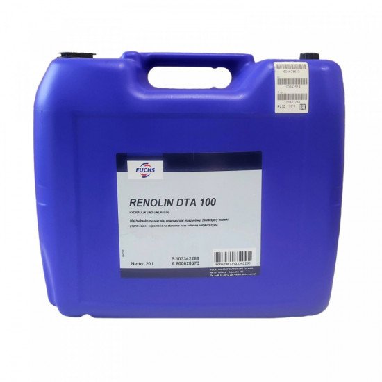 FUCHS RENOLIN DTA 100 - 20 LITERS FUCHS RENOLIN DTA 100 - 20 LITERS
