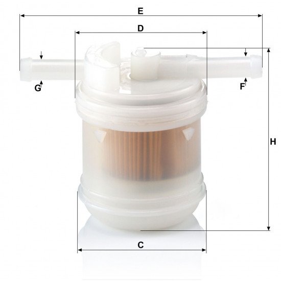 MANN FILTER WK42/14 FUEL FILTER 