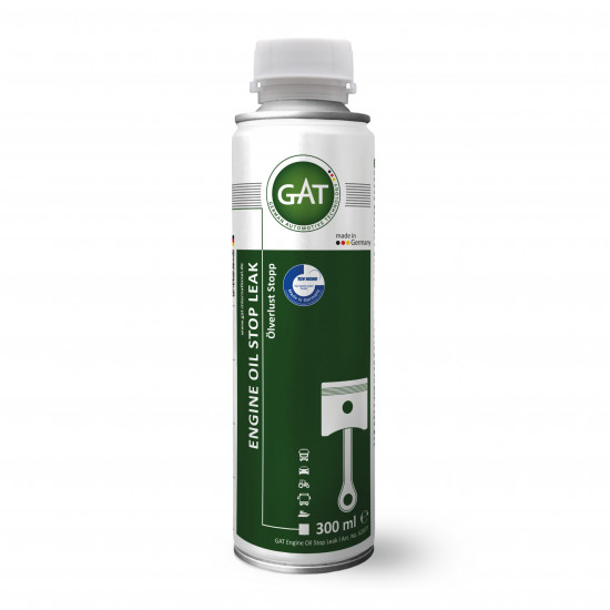 مانع تهريب زيت المحرك (معالج ايقاف تهريب زيت المكينة) Engine Oil Stop Leak 300 ml. GAT