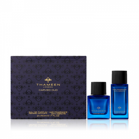 ثمين مجموعة  كارفد عود برفيوم 50 مل + معطر للشعر 50 مل