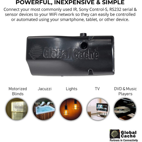 وحدة التحكم بالاجهزة عن طريق شبكة WiFi ويستخدم مع أجهزة (Global Cache Flex)