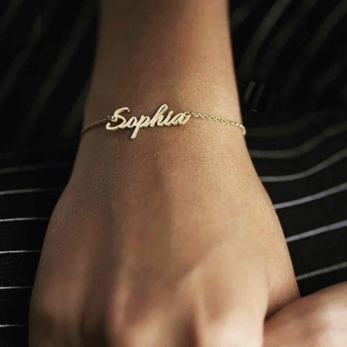 أسوارة تفصيل حسب الطلب فضة عيار 925 مطلي بماء الذهب عيار 21 