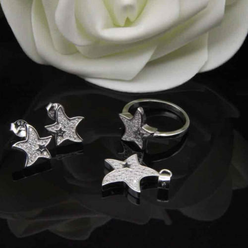 طقم فضة عيار925كود(0070100)