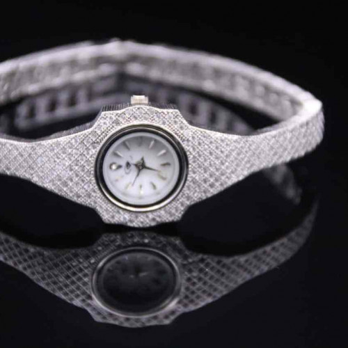 ساعة فضة عيار 925كود(00370300)