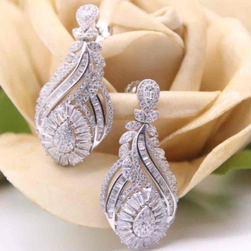 حلق فضة عيار925كود(0011060)